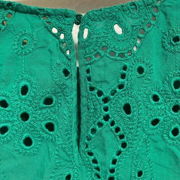 Sézane Emerald Lace Blouse - Picture 3 of 4